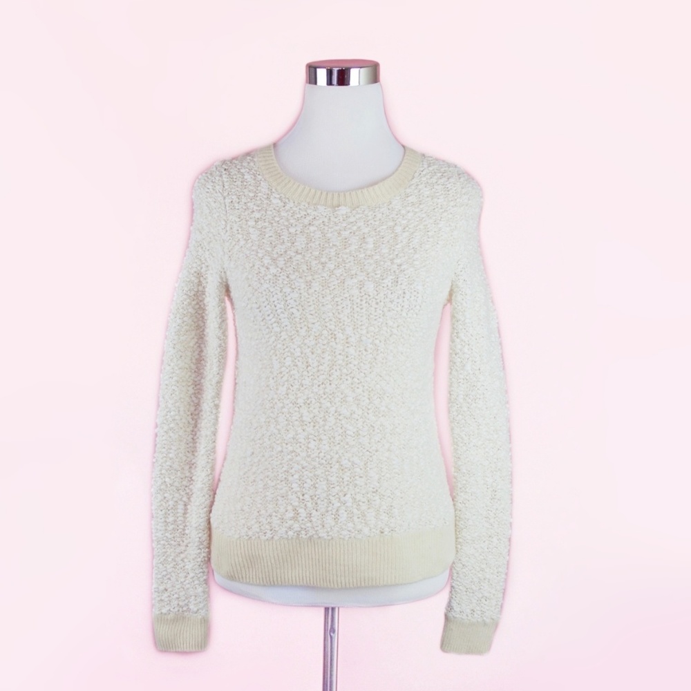Anthropologie Moth Arbor Sweater Cream